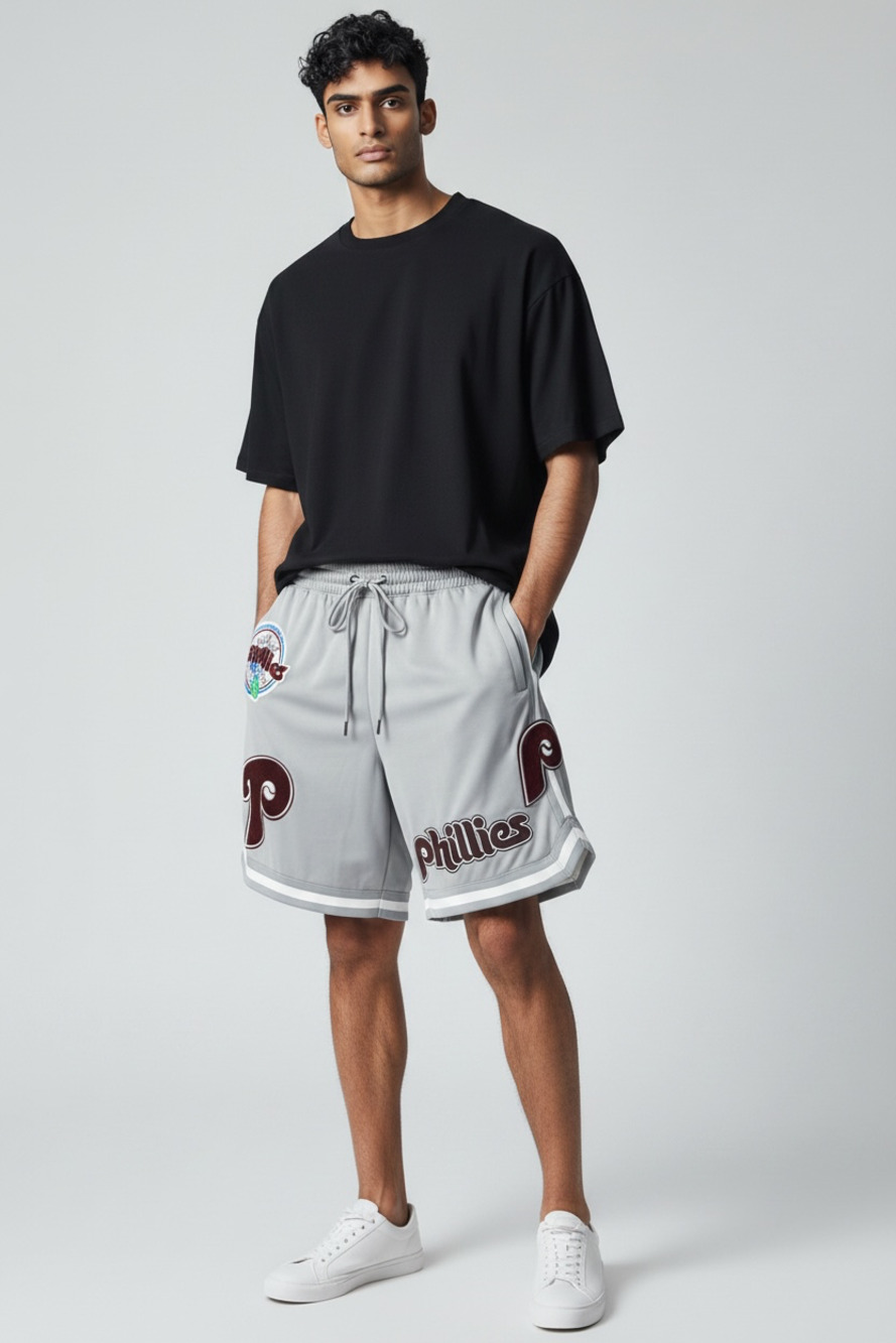 Pro Standard Philadelphia Phillies MLB Classic Chenille Gray Shorts